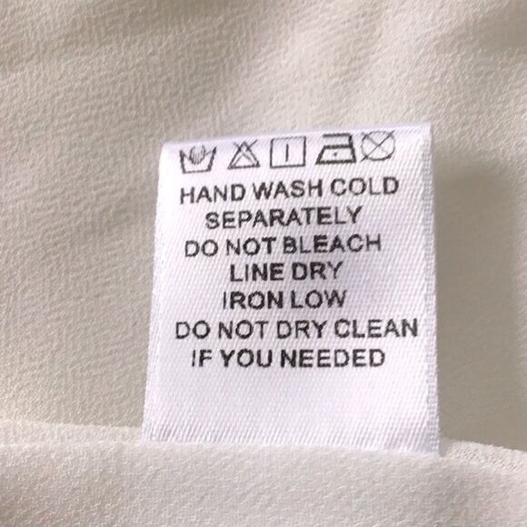 White Twist Front Boho Peasant Crop Blouse - Picture 12 of 12